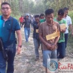 Olah TKP, Polisi Menggiring Para Pelaku Pembunuh Gajah Liar ke Lokasi