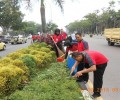 Hari Pelanggan Nasional, Pasukan Alfamart Goro di Taman Kota Pekanbaru